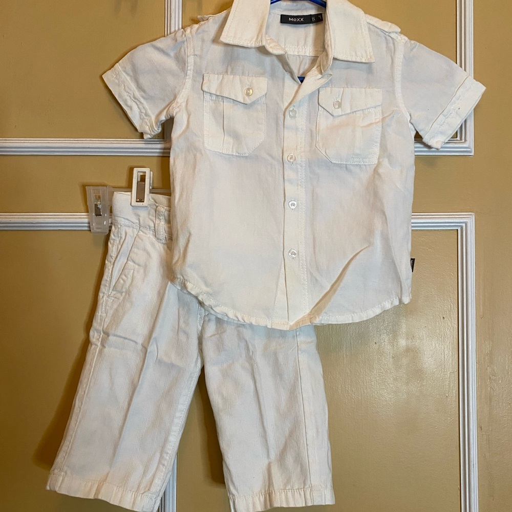 Mexx Classic White Shirt and shorts